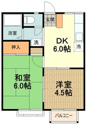 エステートピア朝倉の物件間取画像